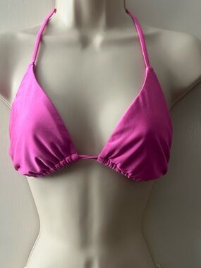 Shade & Shore Hot Pink Triangle Bikini Top